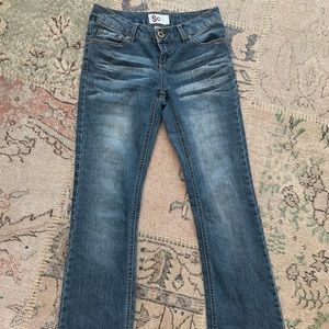 2000s low rise flare/bootcut blue jeans!!